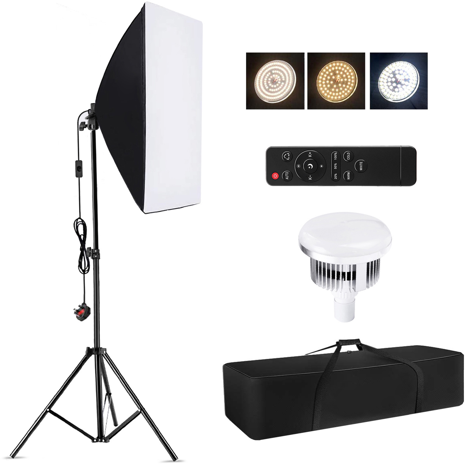 Photography Lighting Set Up - Camnoon Studio 사진 조명 키트 소프트박스