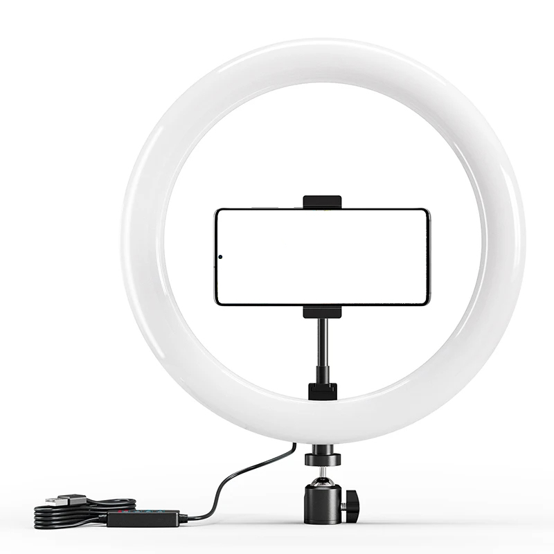 Photography Lighting Set Up - 10 인치 LED Selfie 링 라이트