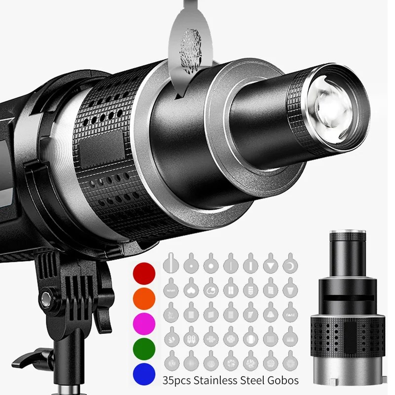 Photography Umbrella Lighting Kit - 보웬스 마운트 스포트라이트 원뿔형 광학 스누트