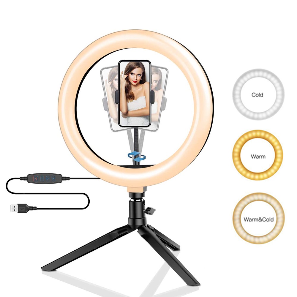 26cm 10 인치 Led 링 Selfie 빛 디 밍이 - Photography Umbrella Lighting Kit 리뷰 및 가격