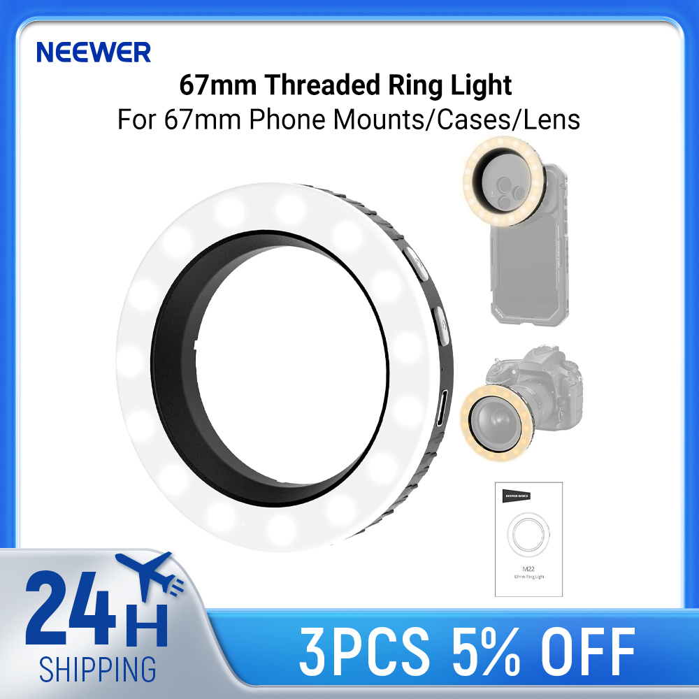 NEEWER 베이직스 67mm 나사식 링 라이트 (67 - Photography Lighting Set Up 리뷰 및 가격