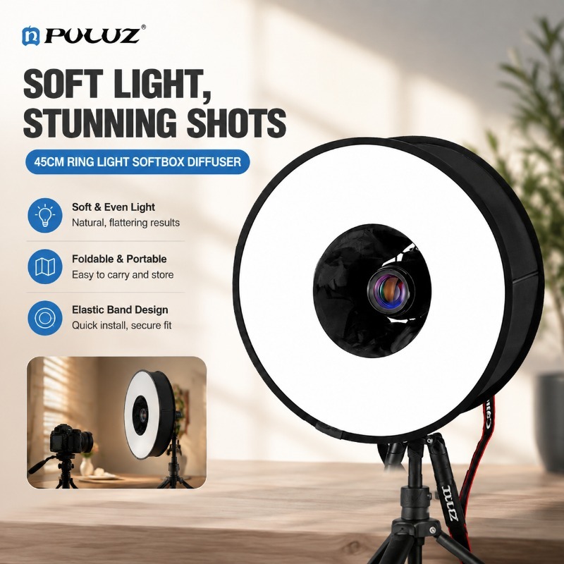 폴더블 45cm 링 플래시 소프트클로스 유니버설 타입  - Photography Lighting Modifiers 리뷰 및 가격